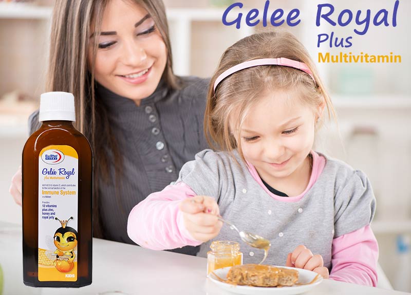 شربت تقویتی کودک یوروویتال با رویال ژلی و مولتی ویتامین