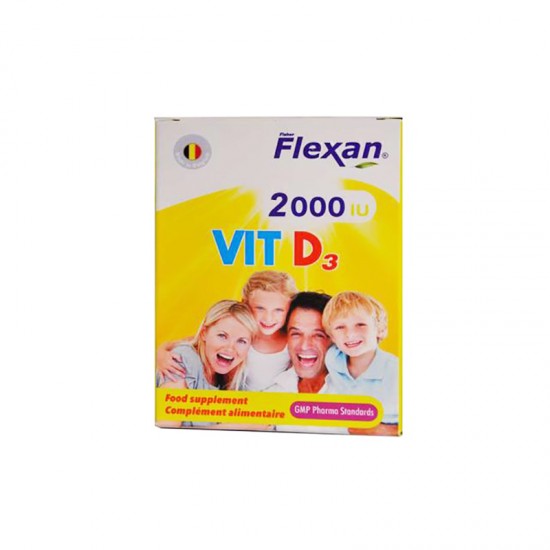 ویتامین د3 2000 فیشر فلکسان | تقویت استحکام استخوان ها و دندان ها