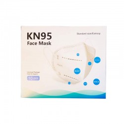 ماسک تنفسی 10 عددی KN95 | ماسک ۵ لایه ضد حساسیت با طراحی مناسب برای پوشش کامل صورت