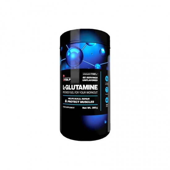 پودر ال گلوتامین ویتاپی 300 گرم | کمک به ساخت عضلات و ریکاوری عضلات