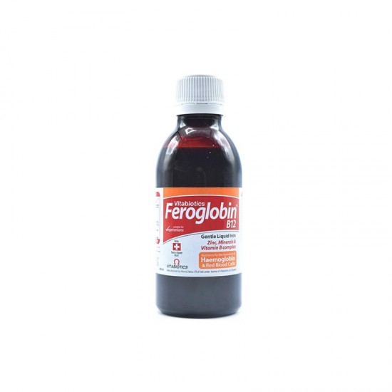 شربت فروگلوبین ب 12 ویتابیوتیکس | حاوی آهن، روی، مس، اسید فولیک و ویتامین های B6 و B12