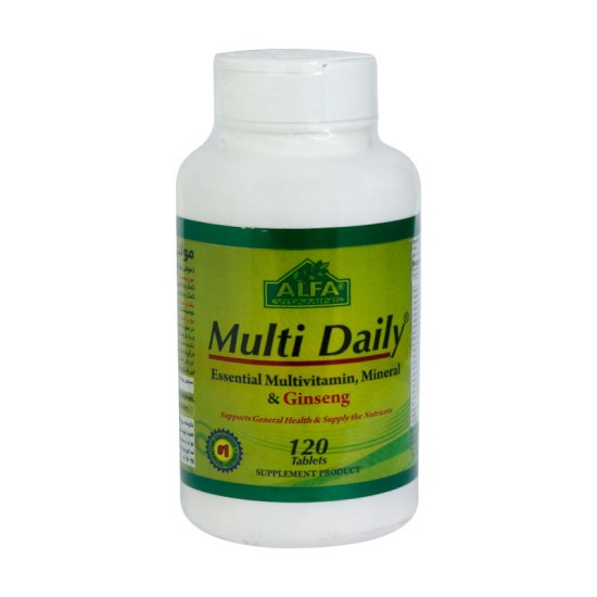 قرص مولتی دیلی آلفا ویتامینز 120 عدد | مولتی ویتامین کامل بدن و تقویت سیستم ایمنی