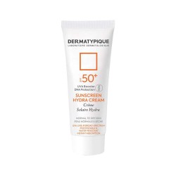 کرم ضد آفتاب هیدرا بی رنگ پوست خشک درماتیپیک | محافظت بالا از پوست خشک با SPF+50