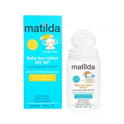 لوسیون ضد آفتاب کودک ماتیلدا 50 میلی | محافظت از پوست حساس کودک با SPF50
